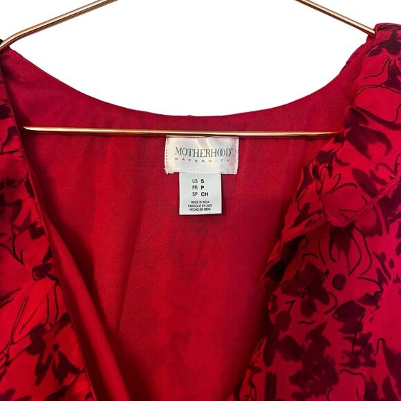 Motherhood Maternity Pink Floral Dress - Size Small - Picture 5 of 6